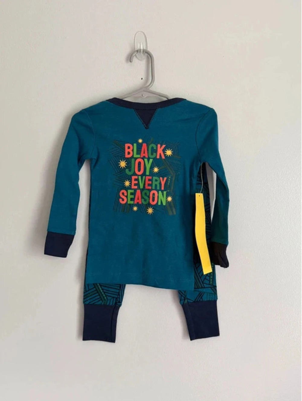 NWT WonderShop Black Joy Every Season Pajama Set 2T 2 Piece